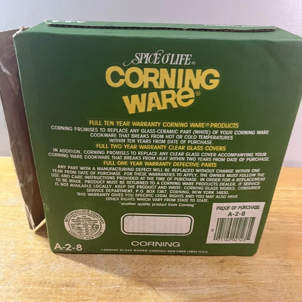 Vtg Corning Ware Spice O Life La Marjolaine 2 Qt Covered Casserole A-2-8 NIB